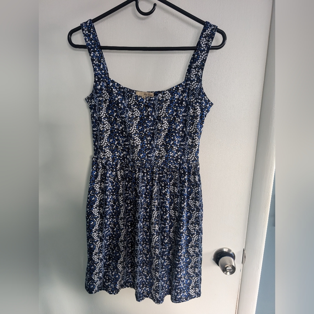 BeBop Navy floral dress with pockets